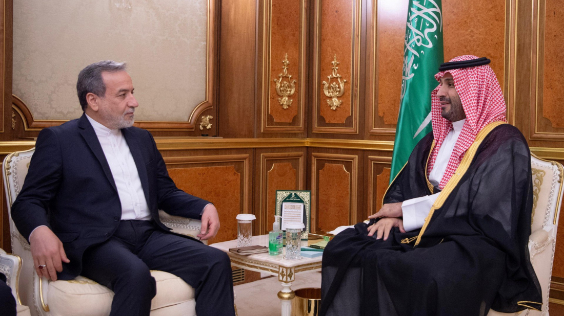 Iran’s foreign minister holds high-level talks with Saudi crown prince
