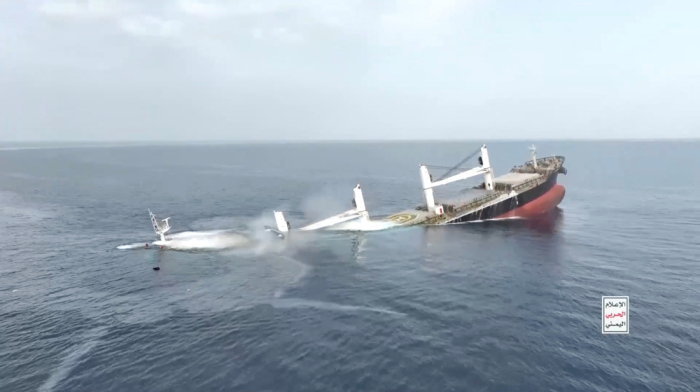 Six crew rescued, 15 missing after Houthis sink latest Greek ship in Red Sea