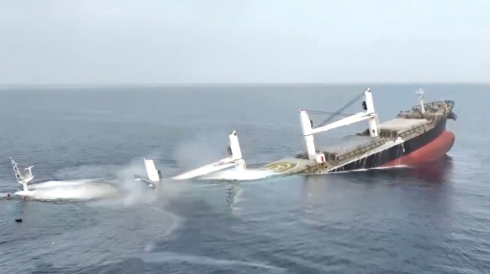 Six crew rescued, 15 missing after Houthis sink latest Greek ship in Red Sea