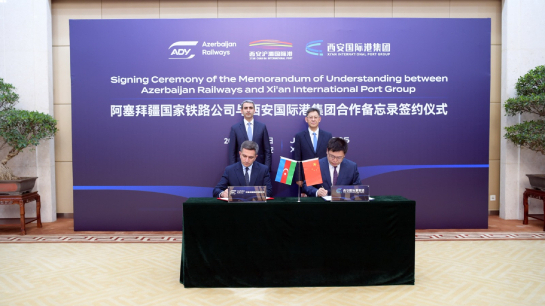 Azerbaijan Railways, Chinese Xi'an International Port join forces to boost freight transportation