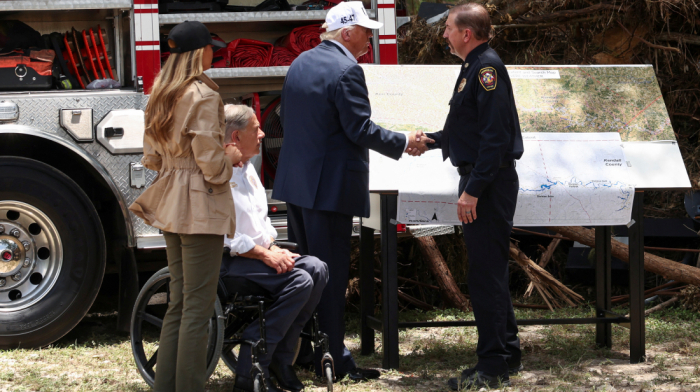 Trump visits Texas after deadly floods