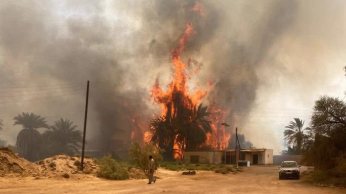 Wildfires sweep through southwestern Libya, threaten homes in Alawenat