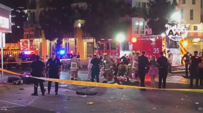 Los Angeles club crash leaves at least 30 injured