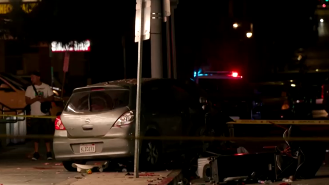 Over 30 injured after car plows into crowd outside Los Angeles club