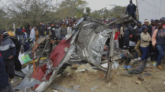 Minibus and truck collide killing 17 people in Zimbabwe