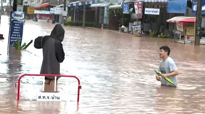 Floods sweep through northern Thailand after heavy rains from Tropical Storm Wipha