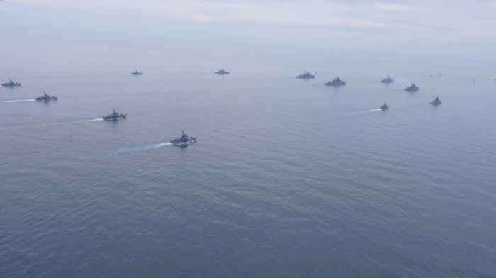 Russia stages large-scale navy drills in four seas