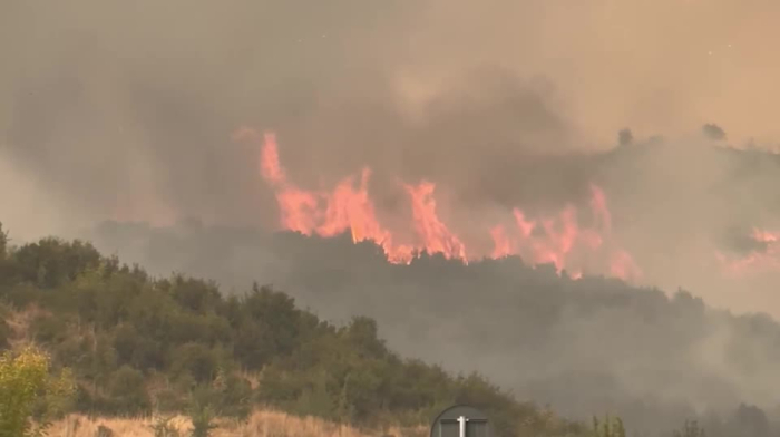Thousands evacuated as wildfires sweep through southern Albania amid heatwave