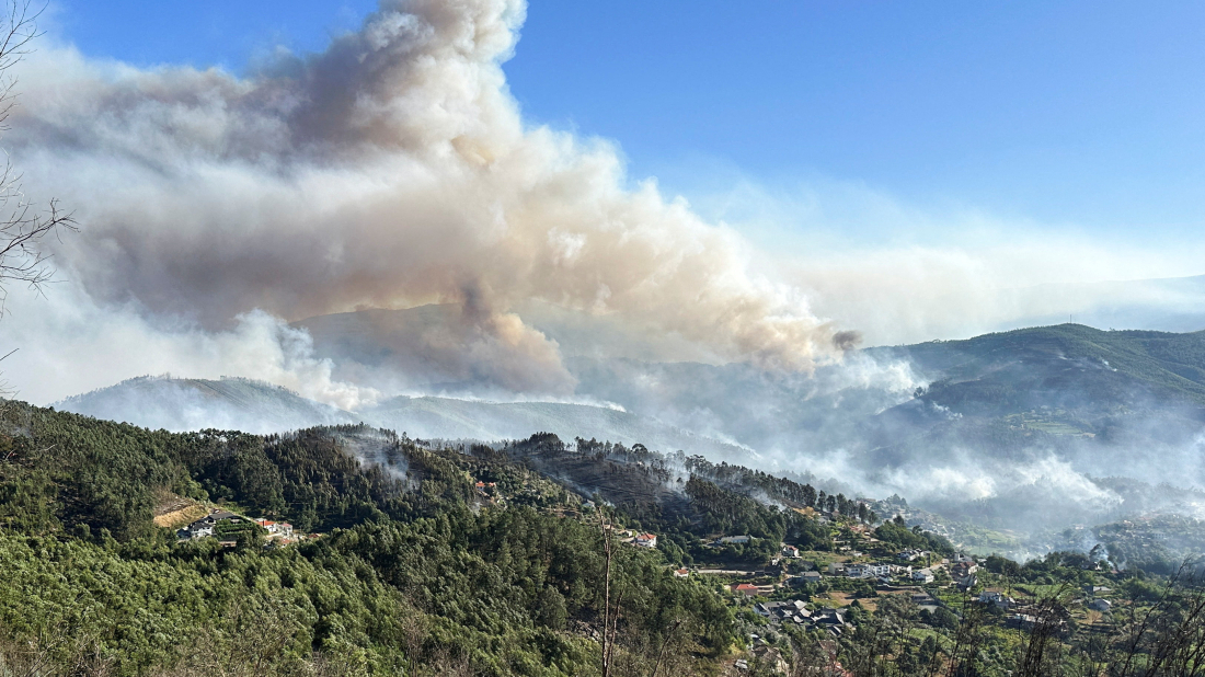 Portugal battles three large wildfires in sweltering summer heat
