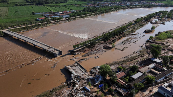 At least 60 people dead in north China following extreme rain