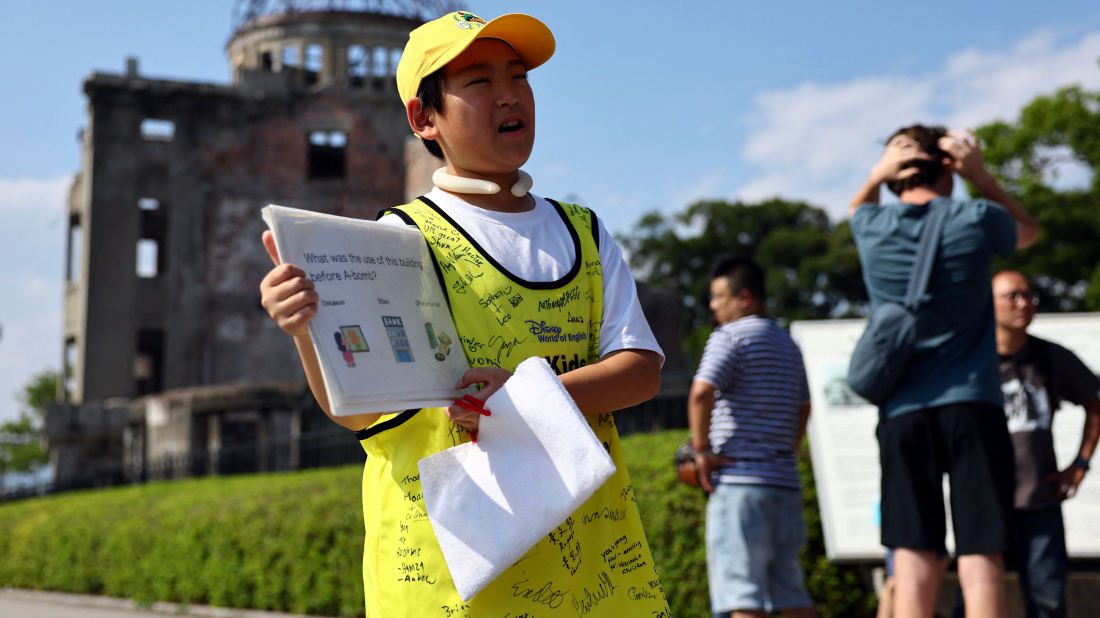 Hiroshima schoolboy keeps memory of atomic bomb alive with tours
