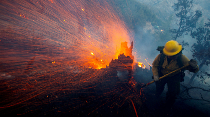 Crews battle massive wildfire in central California; three injured