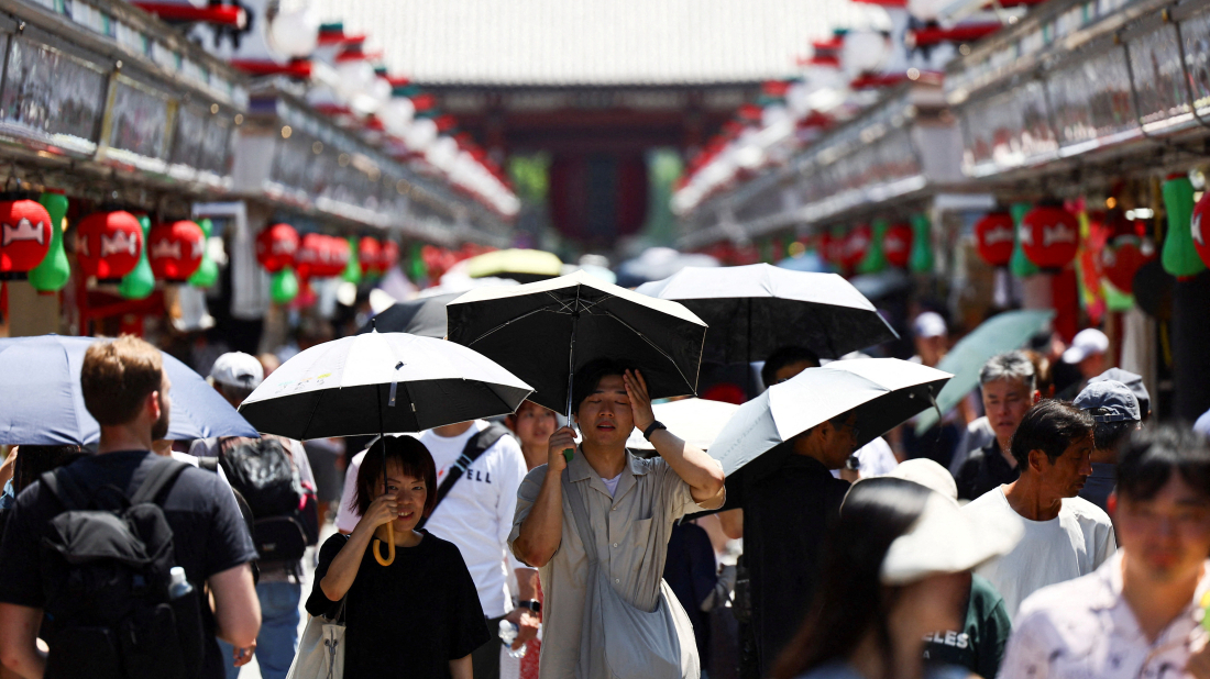 Record heat in Japan threatens rice crops
