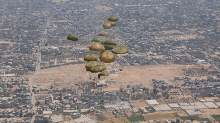 IDF says more than 1,000 aid packages airdropped over Gaza since July