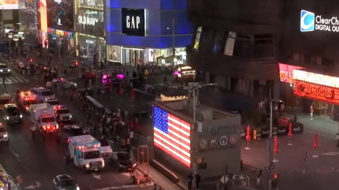 Three wounded in Times Square shooting, 17-year-old arrested