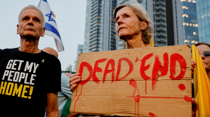 Tel Aviv protests urge an end to Gaza war