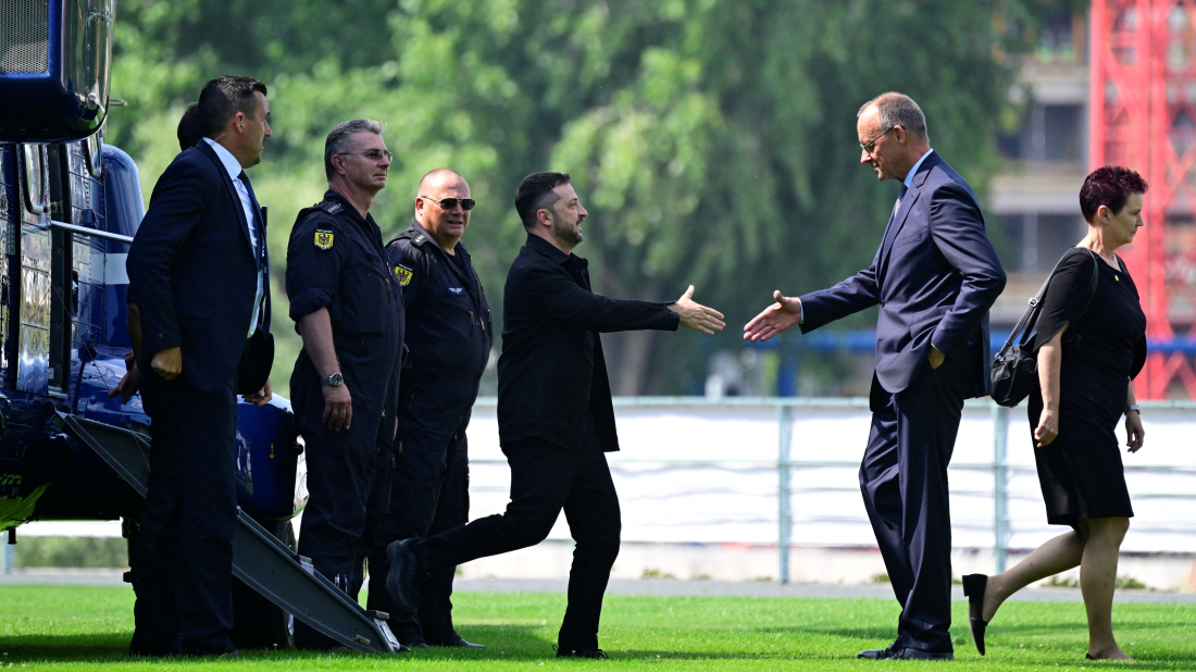 Zelenskyy joins European leaders in Berlin ahead of Trump-Putin summit