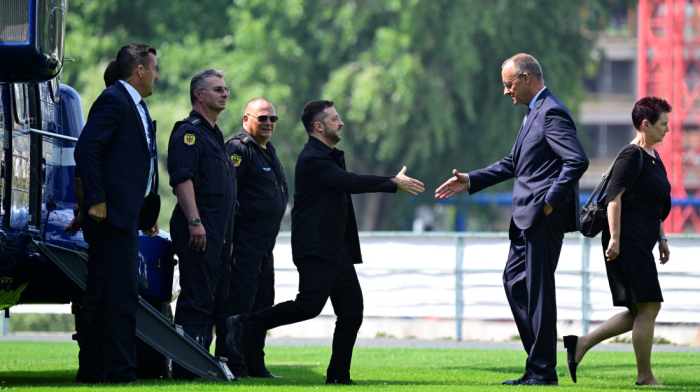 Zelenskyy joins European leaders in Berlin ahead of Trump-Putin summit