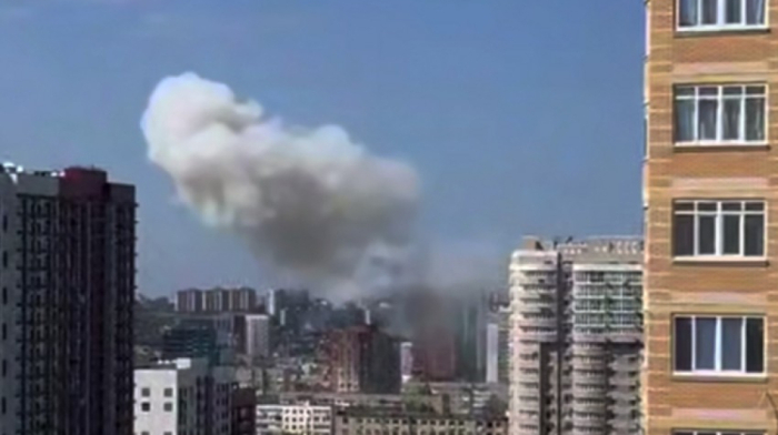 Drone hits residential building in Rostov-on-Don