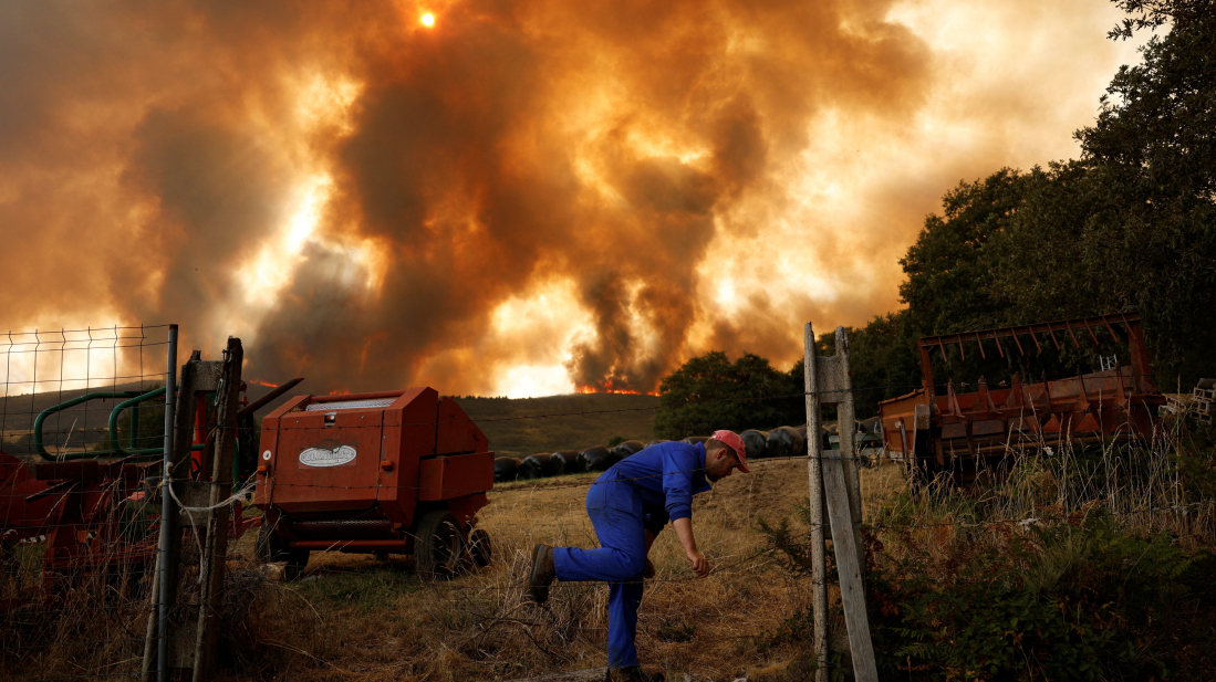 Wildfires rage in Zamora as Spain battles one of its worst fire seasons in decades