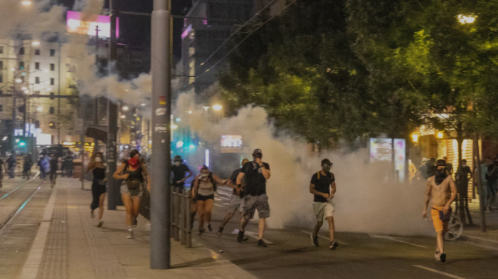 Serbia's police use teargas to disperse protesters