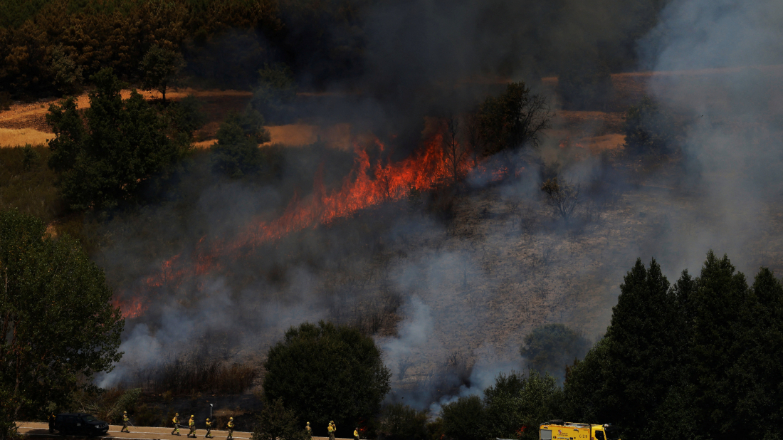 Spain battles wildfires as 115,000 hectares burn and thousands evacuated