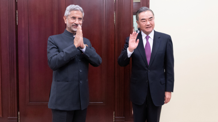 Indian foreign minister discuss border peace in talks with China's Wang