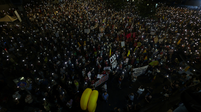 Israeli families protest for hostage release and Gaza ceasefire