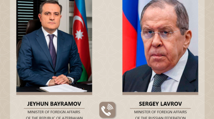 Azerbaijani, Russian FMs hold phone talk
