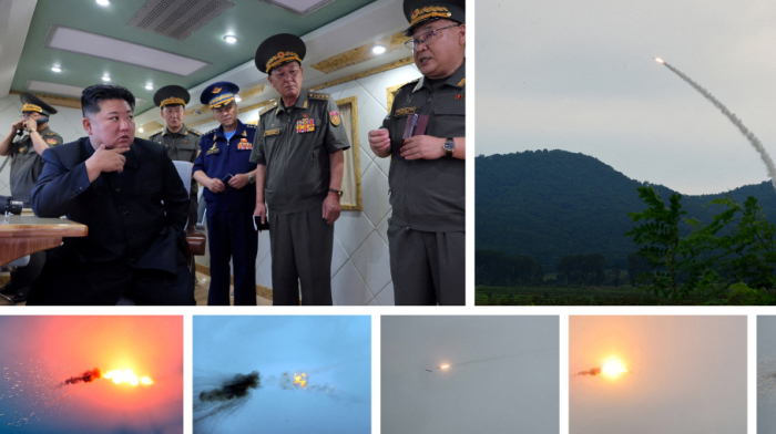 Kim Jong Un supervises test of new air defence missiles
