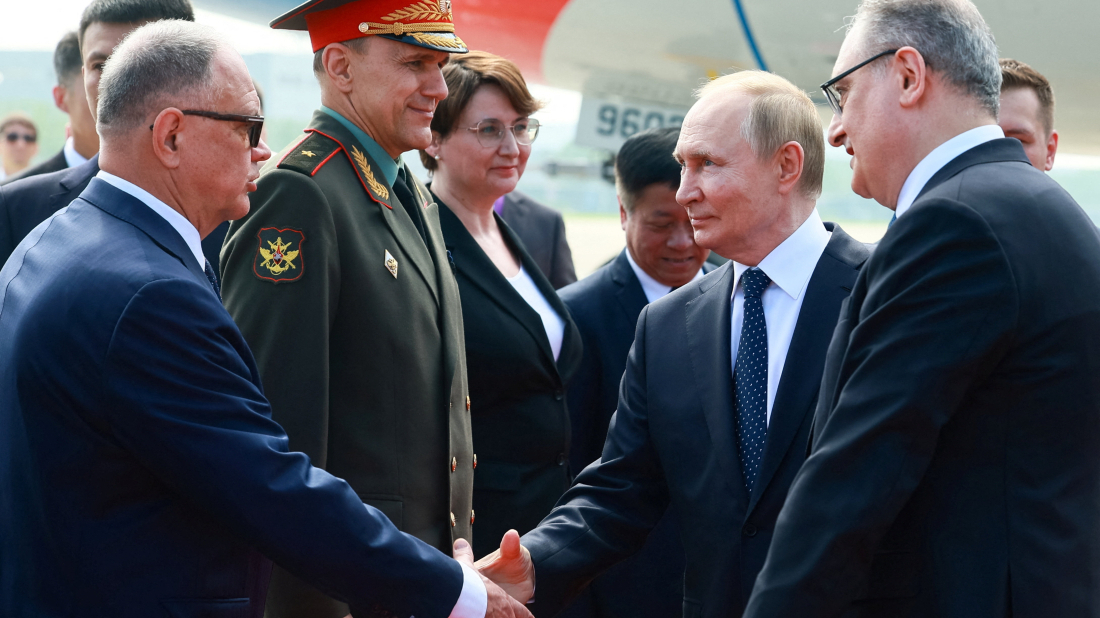 Russia's Putin arrives in China's Tianjin for security summit