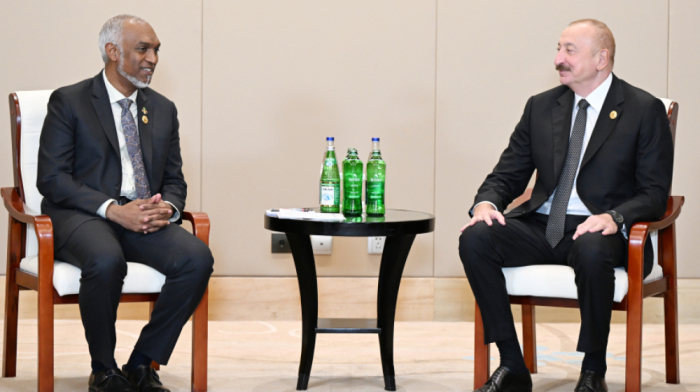 Azerbaijani President met with Maldivian President in Tianjin