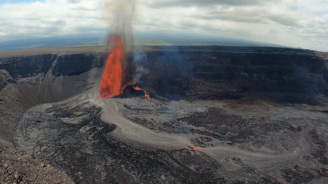 Hawaii's Kilauea volcano spews lava during eruption