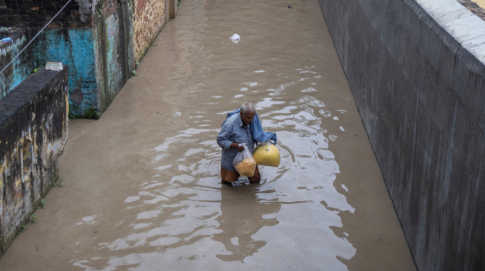 Northern India battles severe flooding during heavy monsoon rain