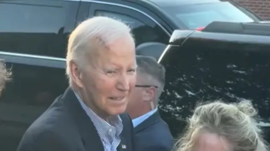 Former U.S. president Biden reappears in public with visible scar on head