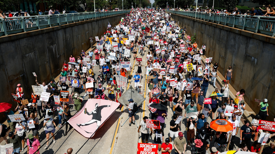 Washington D.C. residents rally against Trump’s National Guard deployment