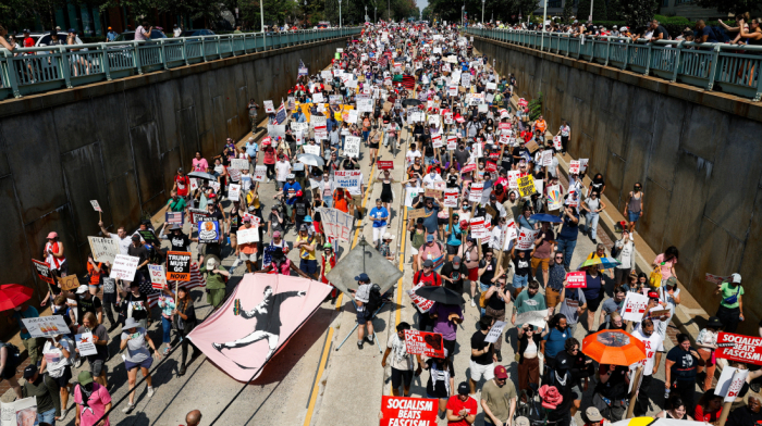 Washington D.C. residents rally against Trump’s National Guard deployment