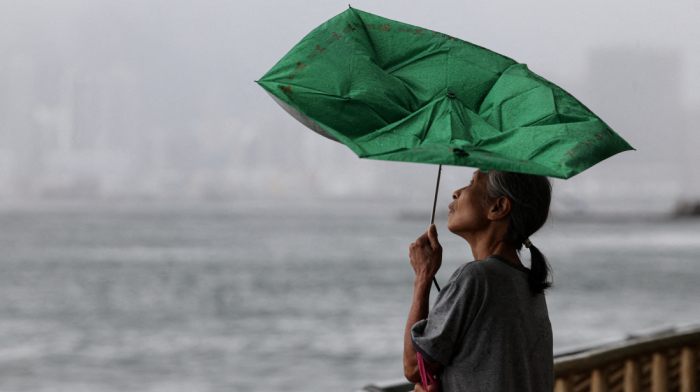 Tropical storm Tapah hits Hong Kong, schools and businesses closed