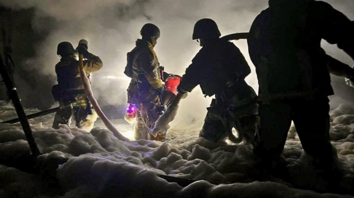 Russian strikes hit Kyiv energy facilities, causing blackouts