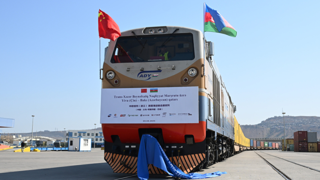 China-Azerbaijan train reaches Baku via Trans-Caspian route
