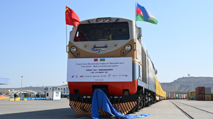 China-Azerbaijan train reaches Baku via Trans-Caspian route