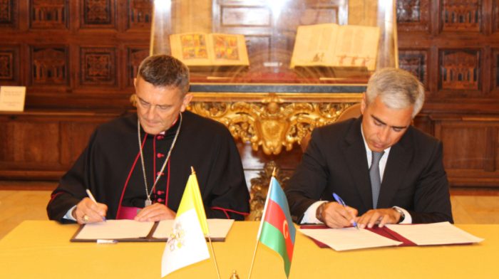 Azerbaijan and the Vatican ink deal to study and digitise historic documents