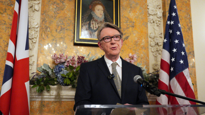 Britain sacks Mandelson as U.S. ambassador over Epstein links
