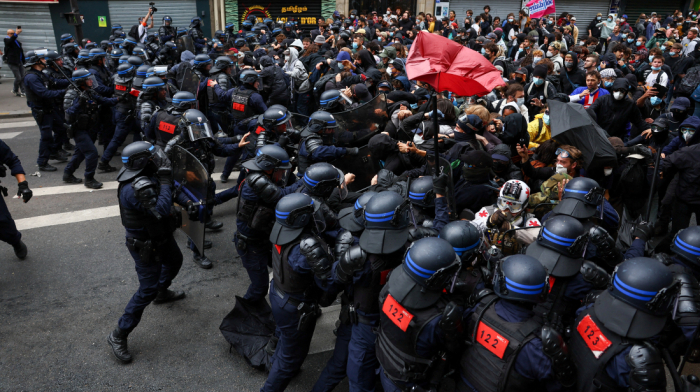 Nearly 200,000 join ‘Block Everything’ protests across France