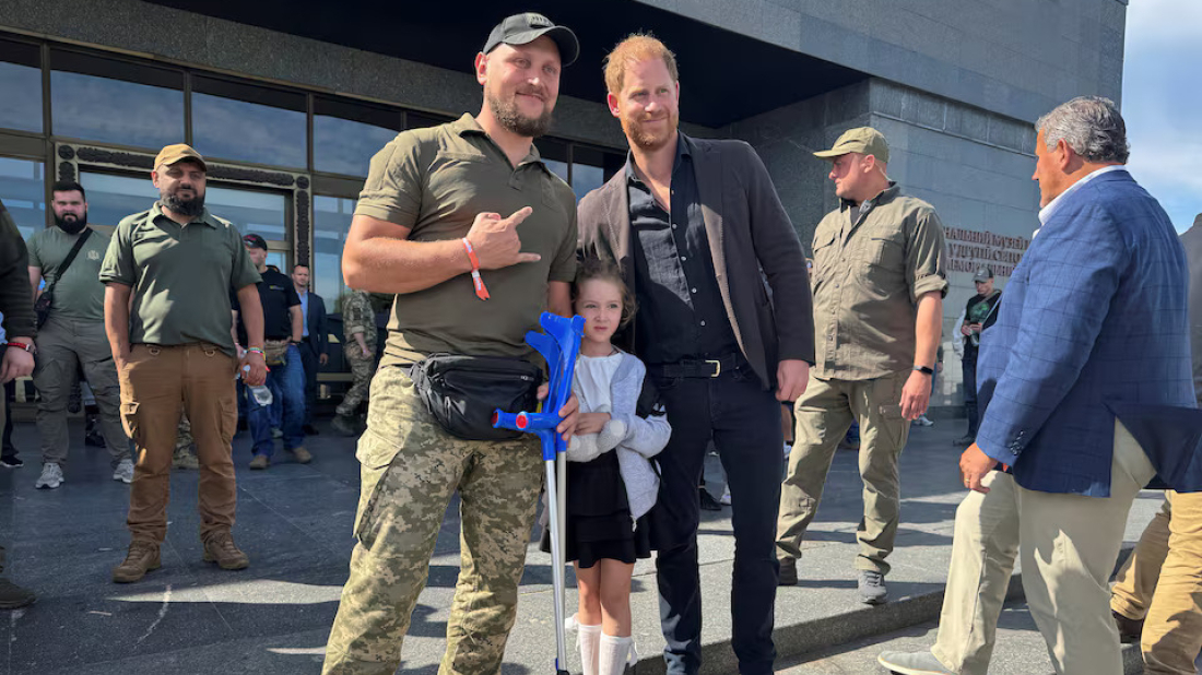 UK's Prince Harry visits Ukraine to support injured soldiers