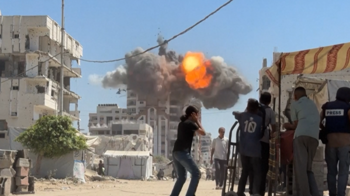 Israeli strike hits residential multi-storey building in Gaza
