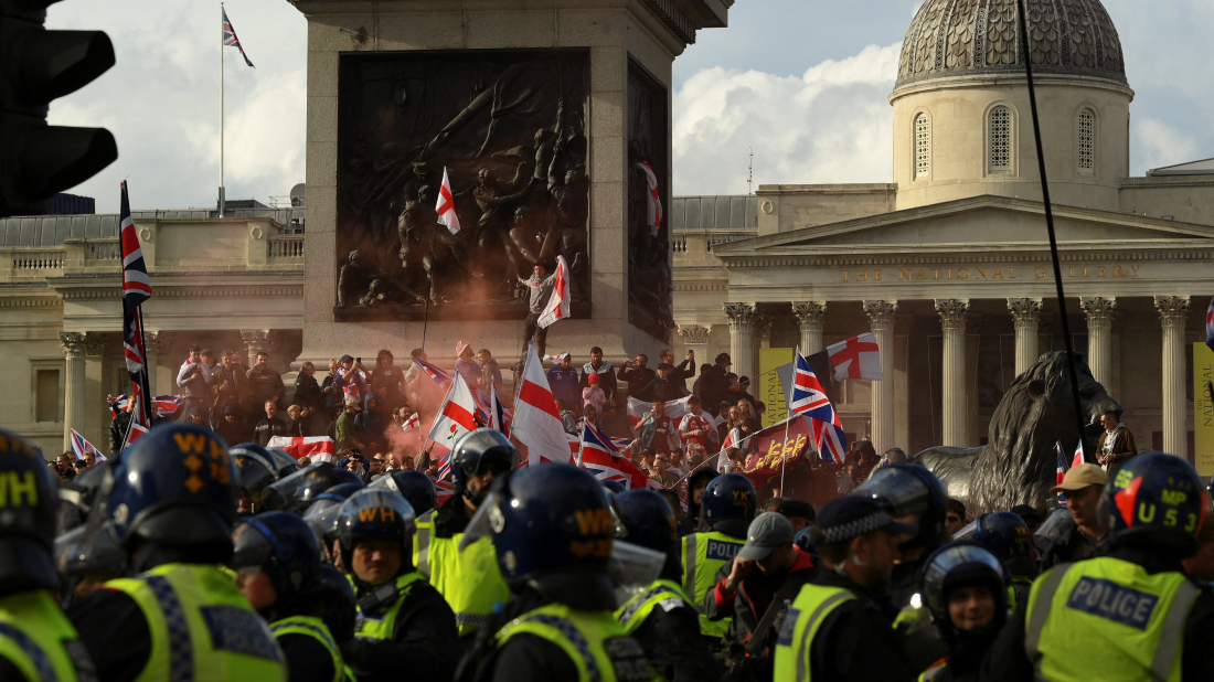 Starmer defends protest rights, condemns London violence