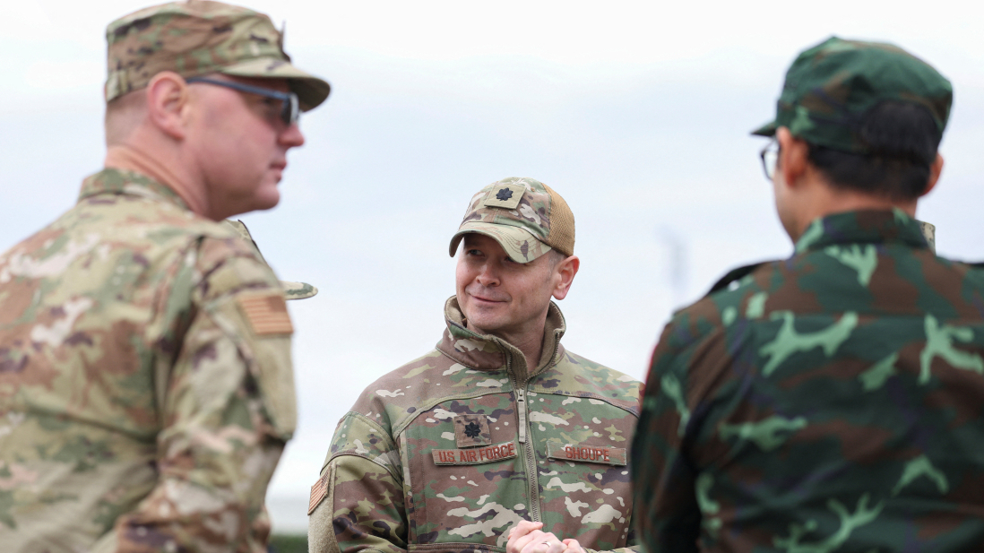 U.S. military officers observe Russia-Belarus war games