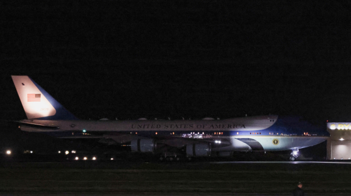 US president Donald Trump arrives in Britain for historic second state visit