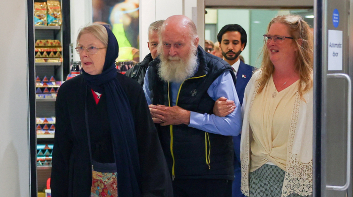 British couple arrive home after Taliban detainment
